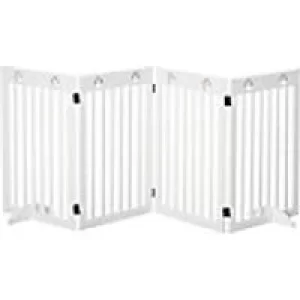 Image of PawHut Pet Gate D06-085 750 x 2040 x 18mm White