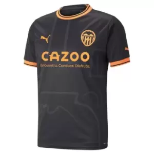 Image of Puma Valencia Away Shirt 2022 2023 Adults - Black