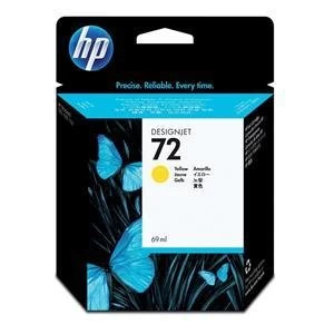 Image of HP Original 72 Yellow Ink Cartridge 69ml