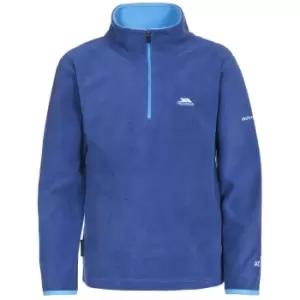 Image of Trespass Childrens Boys Etto Half Zip Fleece Top (7/8 Years) (Blue)