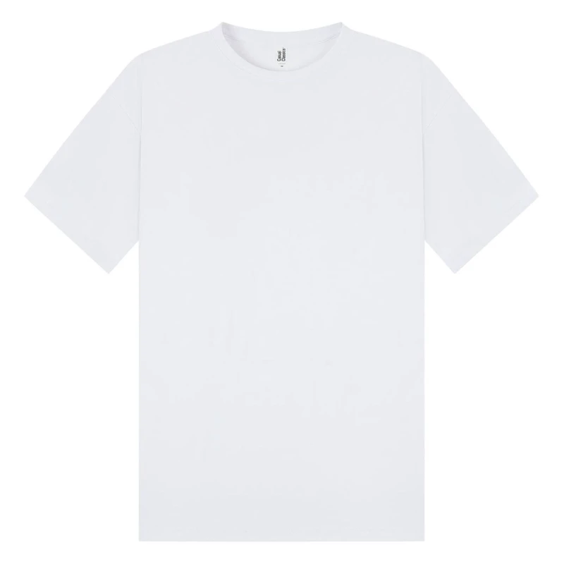 Image of Casual Classics Mens Combed Ringspun Cotton Oversized T-Shirt in White Size: XS White Male XS