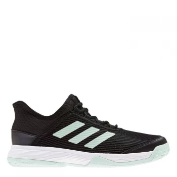 Image of adidas adiZero Club Childrens Tennis Shoes - Black/Green