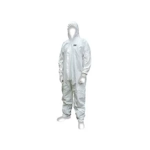 Image of Scan Chemical Splash Resistant Disposable Coverall White Type 5/6 M (36-39in)