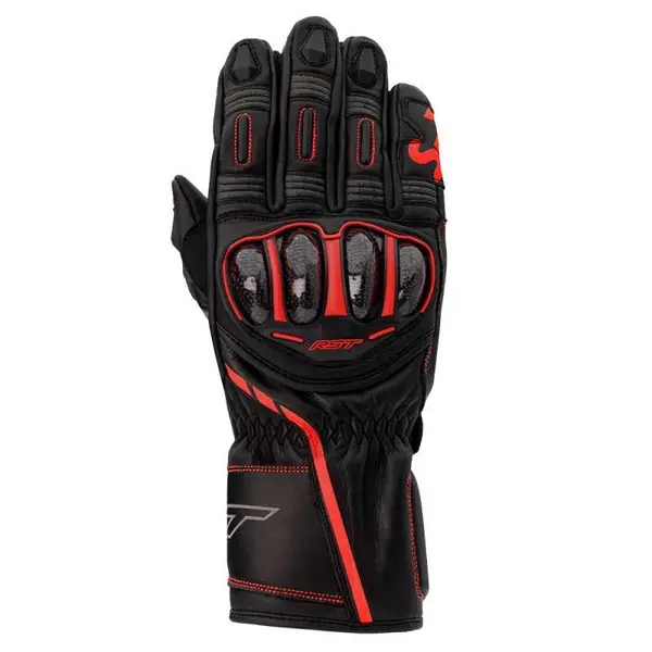 Image of RST S1 Ce Mens Glove Black Neon Red 9