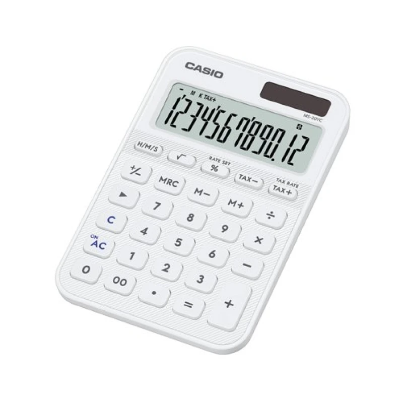 Image of Casio Casio MS-20YC Mini Desk Calculator White MS-20YC-WE-W-EP MS-20YC-WE-W-EP