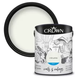 Image of Crown Breatheasy Milk White - Matt Emulsion Paint - 5L