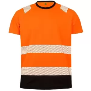 Image of Result Genuine Recycled Mens Safety T-Shirt (XXL-3XL) (Fluorescent Orange) - Fluorescent Orange