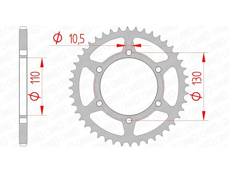 Image of AFAM 16500-43 Chain Sprocket Chain Sprocket (5479)