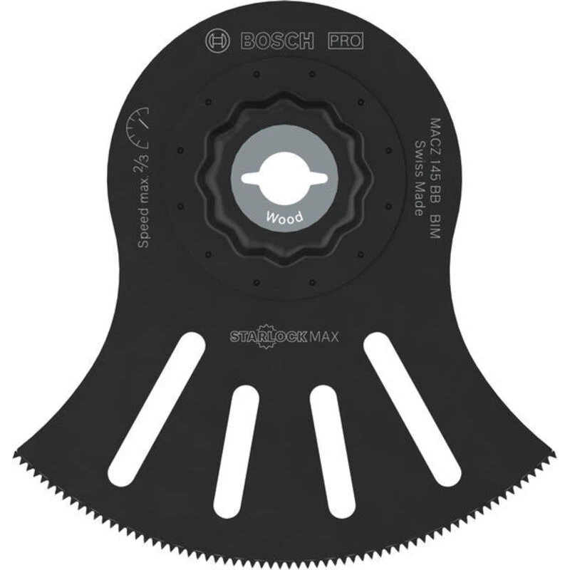 Image of Bosch PRO MACZ 145 BB Starlock Max Oscillating Multi Tool Blade 2608669139 Diameter: 100mm