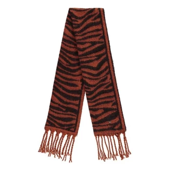 Image of Biba Zebra Blanket Scarf - Rust