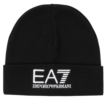 Image of Emporio Armani EA7 Visibility Logo Knitted Beanie Hat