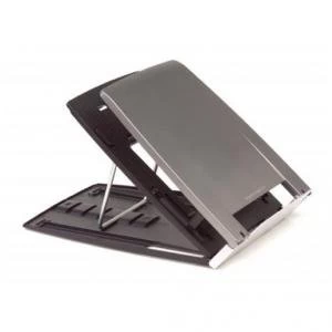 Image of Bakker Elkhuizen Ergo Q 330 Portable Notebook Stand Silver Black