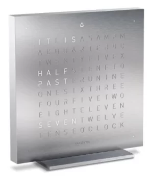 Image of QLOCKTWO Touch Full Metal Table Clock 13.5cm