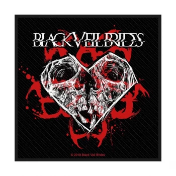 Image of Black Veil Brides - Skull & Heart Standard Patch
