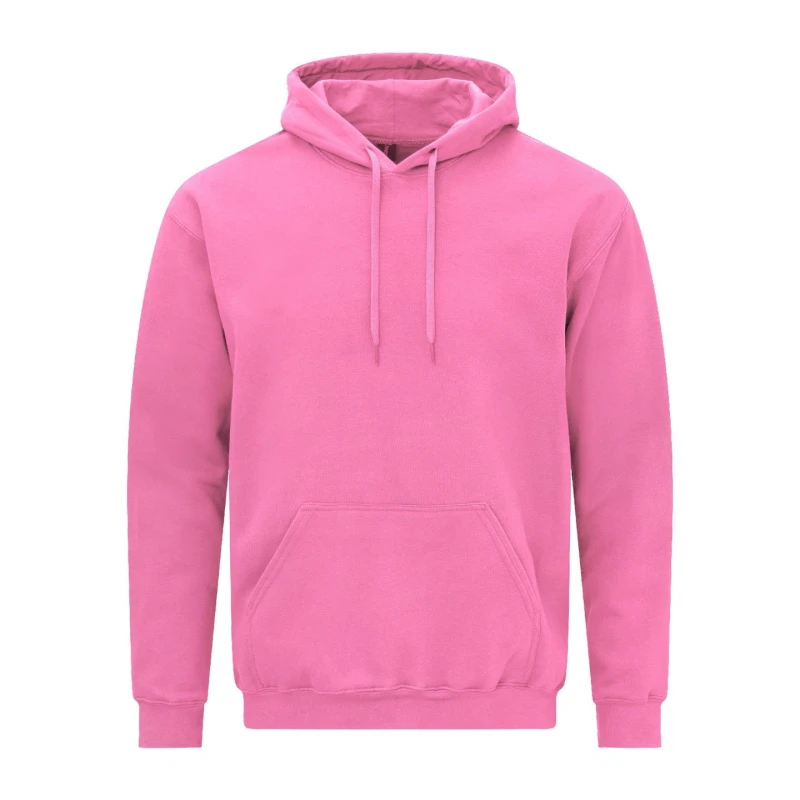 Image of Gildan Mens Softstyle Fleece Midweight Hoodie in Pink Size: Small Pink Male S