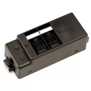 Image of Under desk power bar 2 x RJ45 sockets - black