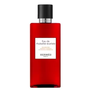 Image of Hermes Eau De Rhubarbe Ecarlate Hair And Body Shower Gel 200ml Bottle