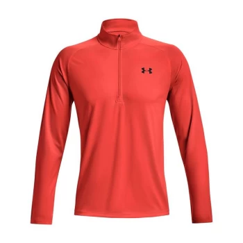 Image of Under Armour Armour Technical Half Zip Top Mens - Phoenix Fire