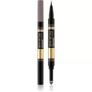 Image of Eveline Cosmetics Brow Art Duo dual-ended eyebrow pencil shade Medium 8 g