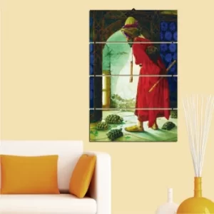 Image of PD57 Multicolor Decorative MDF Painting (4 Pieces)