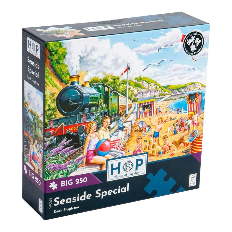 Image of The House Of Puzzles Seaside Special, BIG 250 Piece Jigsaw Puzzle Multicolor Unisex