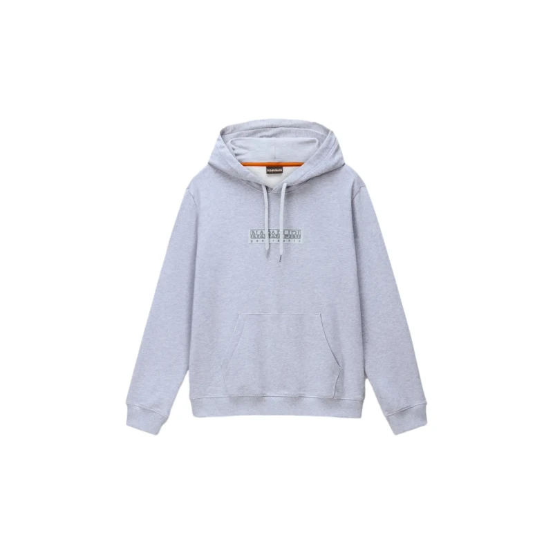 Image of Hooded sweatshirt Napapijri Box Logo Gris Male XL