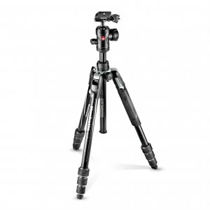 Image of Manfrotto MKBFRTA4BK BH Befree Advanced Travel Aluminum Tripod with 494 Ball Head Twist Locks Black HS Code 4202 9280