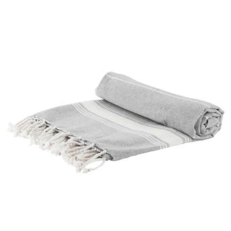 Image of Nicola Spring Turkish Cotton Bath Towel - 170 X 90Cm - Grey