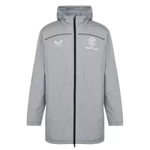 Image of Castore Rangers FC Longline Rain Jacket Mens - Grey