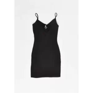 Image of Missguided Tie Shoulder Mini Dress Strappy - Black