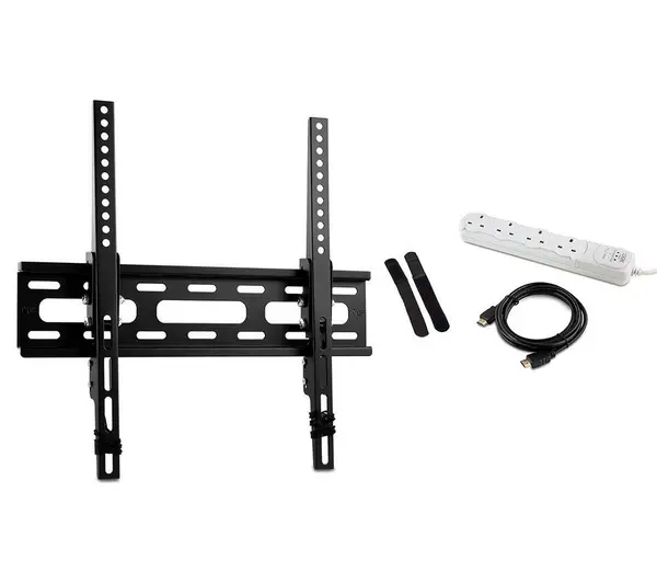 Image of LOGIK LTPSKM18 Tilt 26-55" TV Bracket & Power Starter Kit