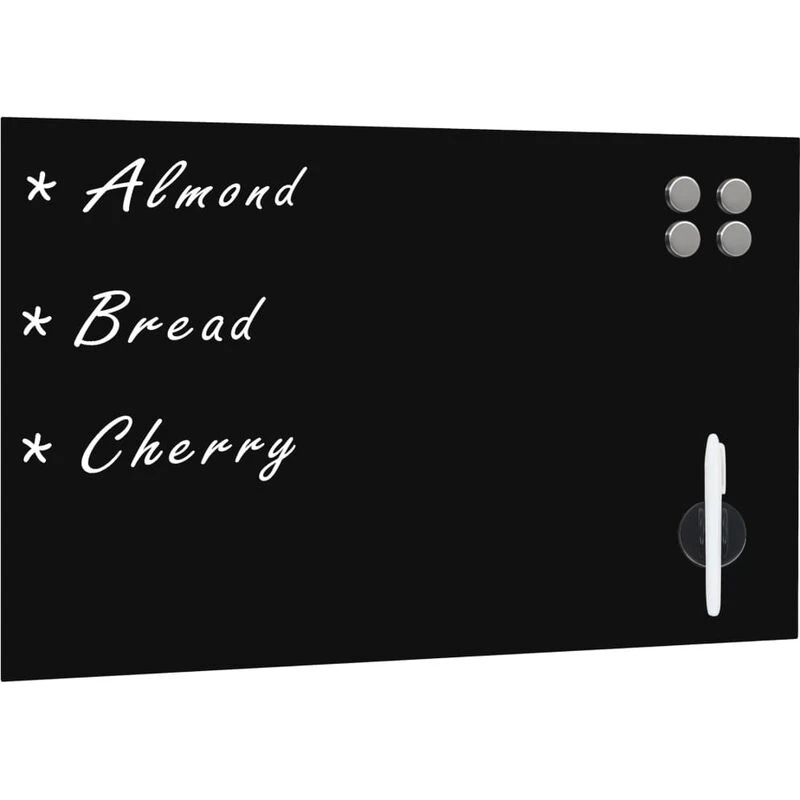 Image of VIDAXL Wall Mounted Magnetic Blackboard Glass 60x40cm Vidaxl 30107