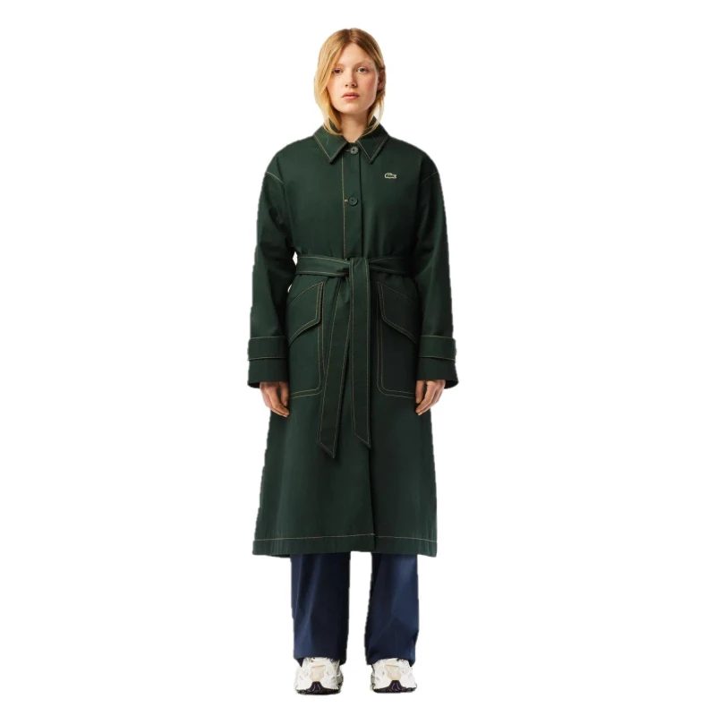 Image of Lacoste Womens Water-Resistant Lightweight Rain Anorak Sinople female 6 (34)