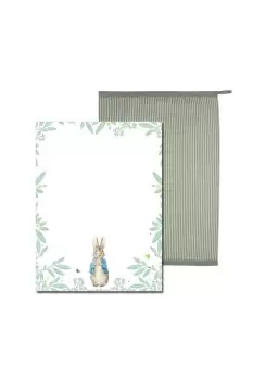 Image of Peter Rabbit Daisy Cotton Tea Towels Set Of 2