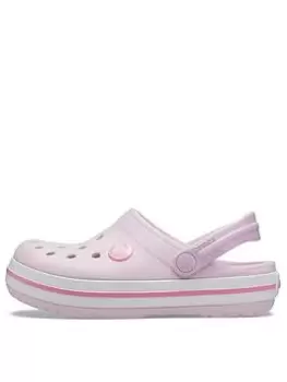 Image of Crocs Crocband Clog Kids Sandal, Pink, Size 3 Older