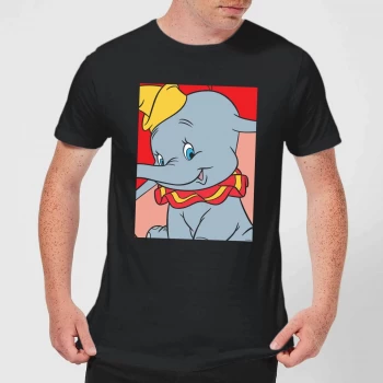 Image of Disney Dumbo Portrait Mens T-Shirt - Black - 5XL