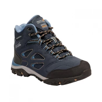 Image of Regatta Holcombe IEP Junior Waterproof & Breathable Walki - Navy/CaptBlu
