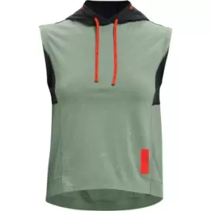 Image of Under Armour Armour Running Hooded Vest Top Womens - Green