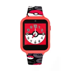 Image of Pokemon Red Printed Character Pritned Strap Smart Watch