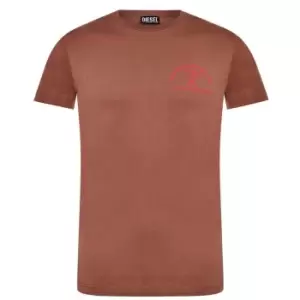 Image of Diesel Back Print Graphic T-Shirt - Pink