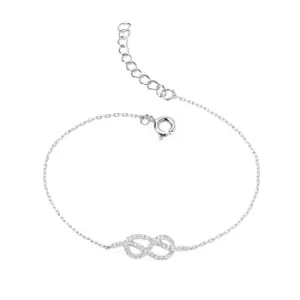 Image of Theia Aithre Silver CZ Infinity Bracelet
