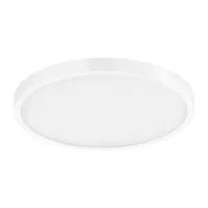 Image of Flush Ceiling Light Colour White Shade White Plastic Remote Control LED 20W Incl