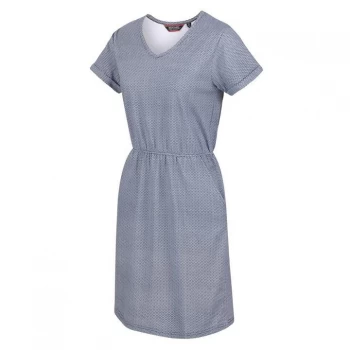 Image of Regatta Havilah Organic Dress - Navy Geo
