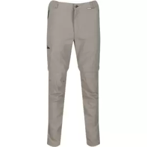 Image of Regatta Mens Leesville II Zip Off Trousers (32S) (Parchment) - Parchment