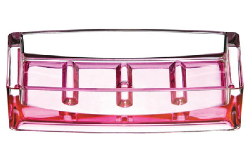 Image of Premier Housewares Acrylic Crystal Acrylic And Crystal Soap Dish Pink
