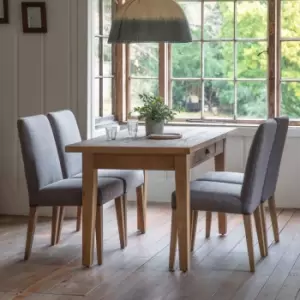 Image of Crossland Grove Essen 1 Drawer Dining Table Natural 1400X800X760mm