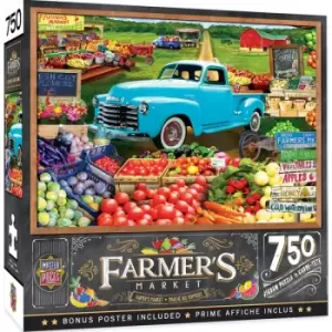 Image of Masterpieces Puzzle Farmers Market Locally Grown Puzzle 750 piece jigsaw puzzle