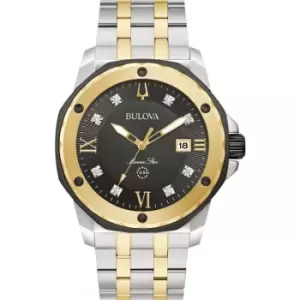 Image of Mens Bulova Marine Star Mens 'A' 3H Diamond Watch