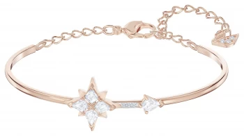 Image of Swarovski Symbolic Rose-Gold Plated White Star |Bangle Jewellery