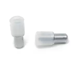 Image of Glass Shelf Supports Plug In Steel Pegs Pins - Pack of 100